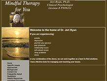 Tablet Screenshot of jeriryanphd.com